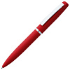 Ручка шариковая Bolt Soft Touch, красная с нанесением логотипа