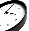Часы настенные Flash, белые с черным с нанесением логотипа