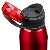 Спортивная бутылка для воды Korver, красная с нанесением логотипа