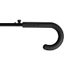 Зонт-трость Magic с проявляющимся рисунком в клетку, черный с нанесением логотипа