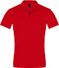 Рубашка поло мужская PERFECT MEN 180 красная с нанесением логотипа