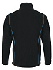 Куртка мужская NOVA MEN 200, черная с ярко-голубым с нанесением логотипа