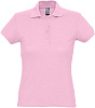 Рубашка поло женская PASSION 170, розовая с нанесением логотипа
