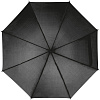 Зонт-трость Lido, черный с нанесением логотипа