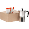 Набор для кофе Pairy, оранжевый с нанесением логотипа