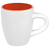 Кофейная кружка Pairy с ложкой, оранжевая с нанесением логотипа