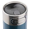 Термостакан Luxe, вакуумный, герметичный, синий с нанесением логотипа