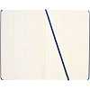 Записная книжка Moleskine Classic Large, в клетку, синяя с нанесением логотипа