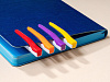 Ручка шариковая Pin, белая с фиолетовым с нанесением логотипа
