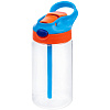 Детская бутылка Frisk, оранжево-синяя с нанесением логотипа