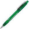 Ручка шариковая Semyr Frost, зеленая с нанесением логотипа