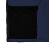 Куртка флисовая унисекс Manakin, темно-синяя с нанесением логотипа
