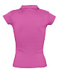 Рубашка поло женская без пуговиц PRETTY 220, ярко-розовая с нанесением логотипа