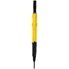 Квадратный зонт-трость Octagon, черный с желтым с нанесением логотипа