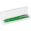 Набор Pin Soft Touch: ручка и карандаш, зеленый с нанесением логотипа