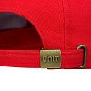Бейсболка Unit Smart, черная с красным с нанесением логотипа