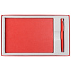 Коробка Adviser под ежедневник, ручку, красная с нанесением логотипа