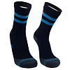 Водонепроницаемые носки Running Lite, черные с голубым с нанесением логотипа