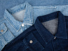 Куртка джинсовая O1, темно-синяя с нанесением логотипа