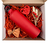 Букет сухоцветов Adorno, красный с нанесением логотипа