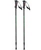 Палки для скандинавской ходьбы Oxygen, черные с зеленым с нанесением логотипа