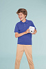 Рубашка поло детская Summer II Kids 170, ярко-синяя с нанесением логотипа