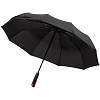 Зонт складной Cloudburst, черный с нанесением логотипа