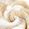 Плед Draconia, белый с золотистым с нанесением логотипа