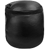 Дорожная подушка supSleep, черная с нанесением логотипа