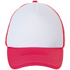 Бейсболка BUBBLE, розовый неон с белым с нанесением логотипа