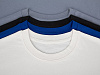 Футболка унисекс T3, синяя с нанесением логотипа