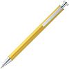 Ручка шариковая Attribute, желтая с нанесением логотипа