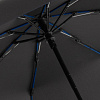 Зонт складной AOC Mini с цветными спицами, темно-синий с нанесением логотипа