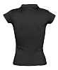 Рубашка поло женская без пуговиц PRETTY 220, черная с нанесением логотипа