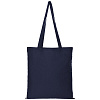 Холщовая сумка Optima 135, темно-синяя с нанесением логотипа