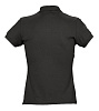 Рубашка поло женская PASSION 170, черная с нанесением логотипа