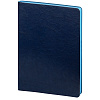 Ежедневник Slip, недатированный, сине-голубой с нанесением логотипа