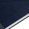 Записная книжка Moleskine Classic Large, в клетку, синяя с нанесением логотипа