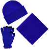 Перчатки сенсорные Urban Flow, ярко-синие с нанесением логотипа