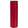 Смарт-бутылка с заменяемой батарейкой Long Therm, красная с нанесением логотипа