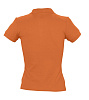 Рубашка поло женская PEOPLE 210, оранжевая с нанесением логотипа