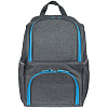 Изотермический рюкзак Liten Fest, серый с синим с нанесением логотипа