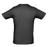 Футболка стретч мужская MILANO 190 черная с нанесением логотипа