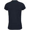 Рубашка поло женская Planet Women, темно-синяя с нанесением логотипа