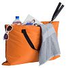 Пляжная сумка-трансформер Camper Bag, оранжевая с нанесением логотипа