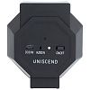 Беспроводная индукционная колонка Uniscend Flamer, черная с нанесением логотипа