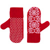 Варежки Onego, красные с нанесением логотипа