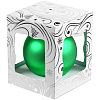Елочный шар Gala Night Matt в коробке с тиснением, зеленый, 8 см с нанесением логотипа