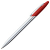 Ручка шариковая Dagger Soft Touch, красная с нанесением логотипа
