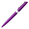 Ручка шариковая Calypso, фиолетовая с нанесением логотипа